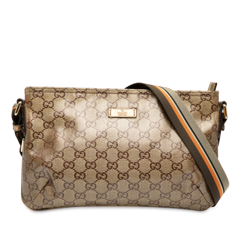 Pre-Loved Gucci GG Crystal Web Crossbody